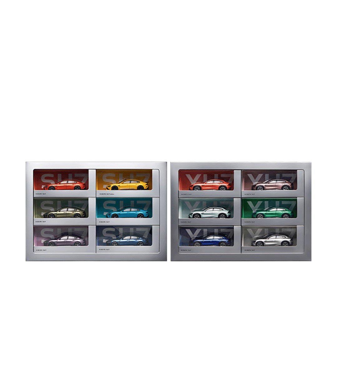 Xiaomi Modellauto-Set SU7 und YU7 1:64